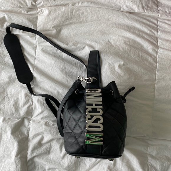 Moschino Leather Bucket Bag - Picture 2 of 16